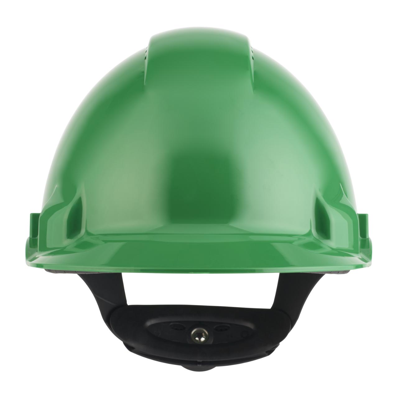 3M™ Vernehjelm, Uvicator, rattjustering, ventilert, svettebånd av plast, grønn, G3000NUV-GP