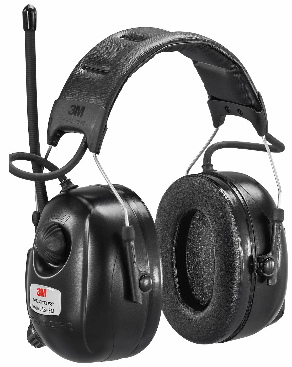 3M™ PELTOR™ DAB+- og FM-radioheadsett, 31 dB, hodebøyle, HRXD7A-01