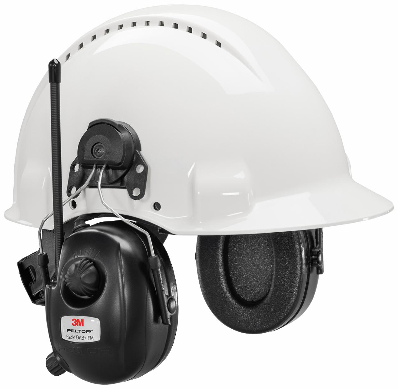 3M™ PELTOR™ DAB+ og FM-radioheadset, 30 dB, hjelmfeste, HRXD7P3E-01