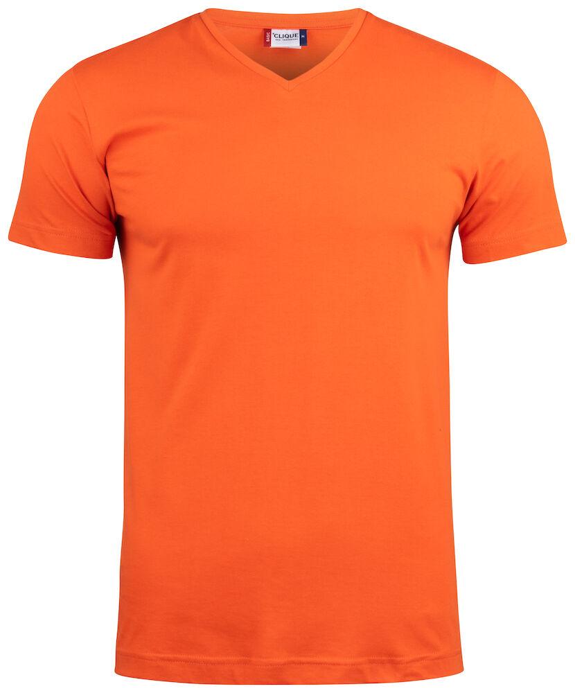 Basic-T V-neck Blood Orange