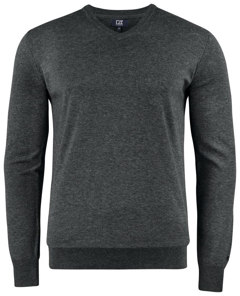 Oakville V-neck Men Antracite Melange