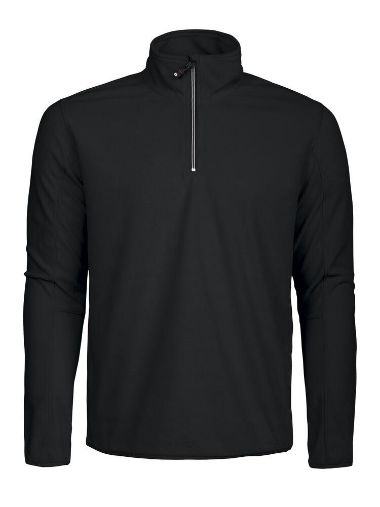 Melton Half Zip Black