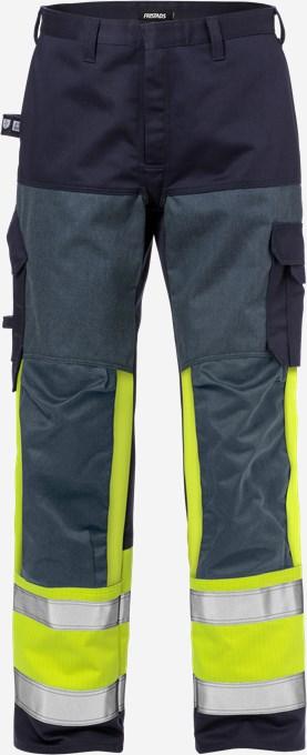 2587 FLAM FLAME TROUSERS HIVIS YELLOW/NAVY