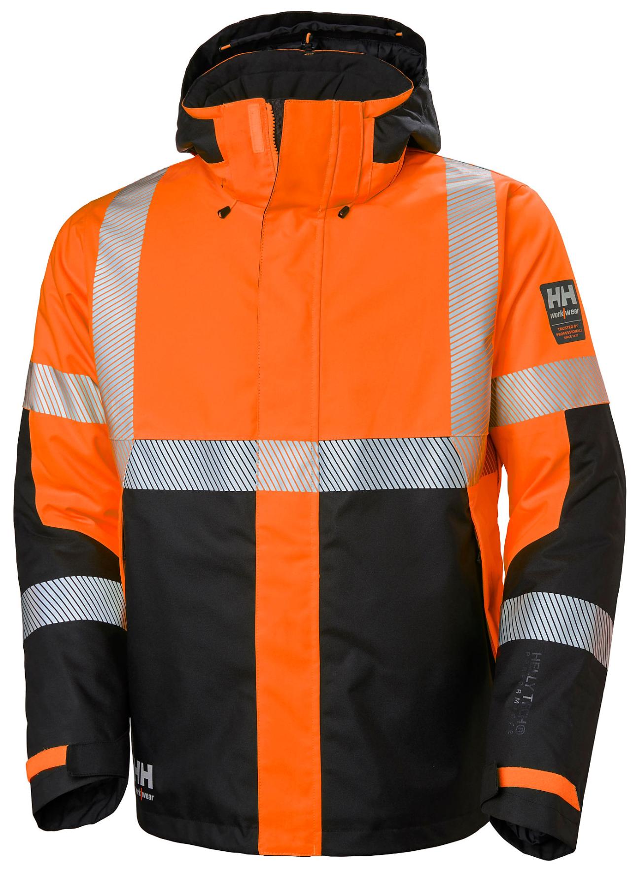 HH ICU WINTER JACKET 269 ORANGE/EBONY