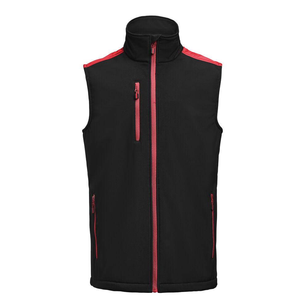 Prime Softshell Vest Black/Red