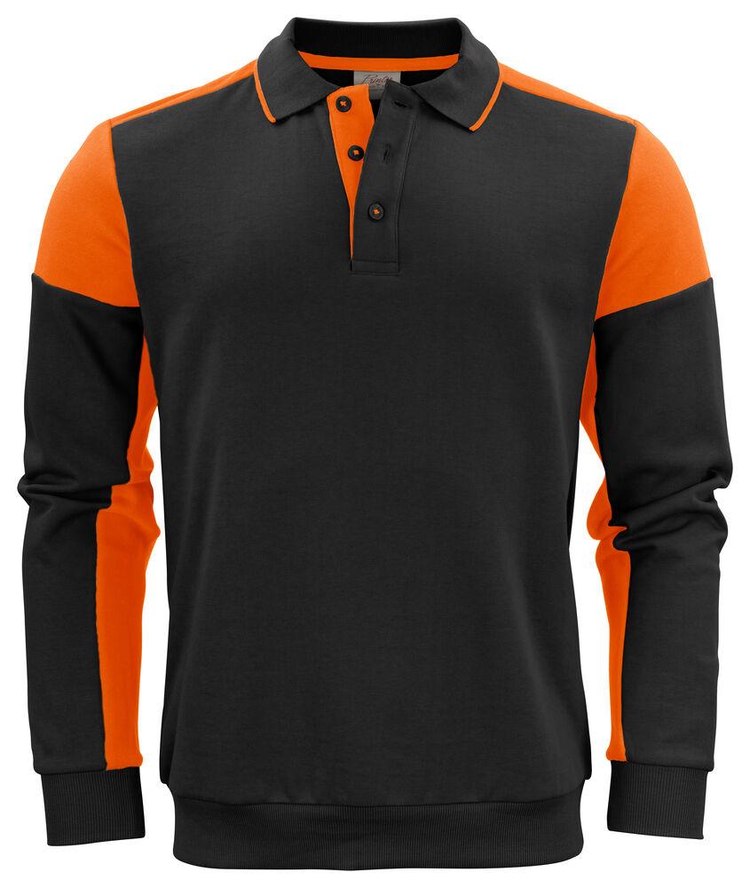 Prime Polosweater Black/Orange