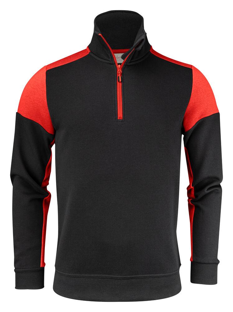 Prime Halfzip Sweater Black/Red