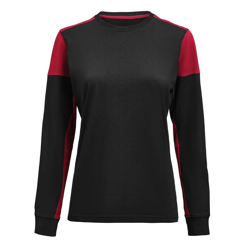 Prime T L/S Lady Black/Red