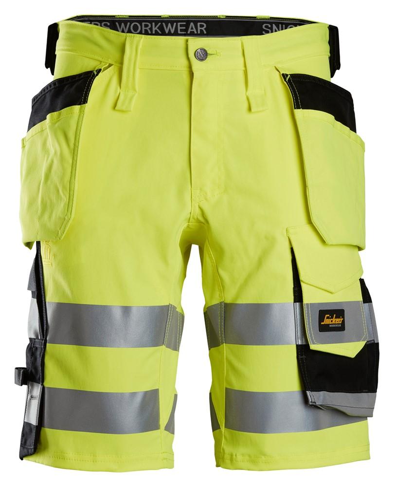 Shorts med stretch og hylsterlommer, Klasse 1, 6135 GUL KL1