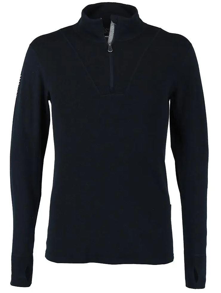 Quartz Termo Sweater 1-2 Zip, Black Beauty