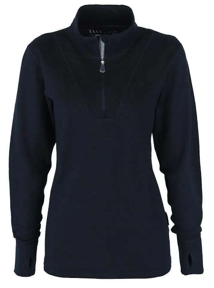 Quartz Termo Sweater 1-2 Zip Lady, Black