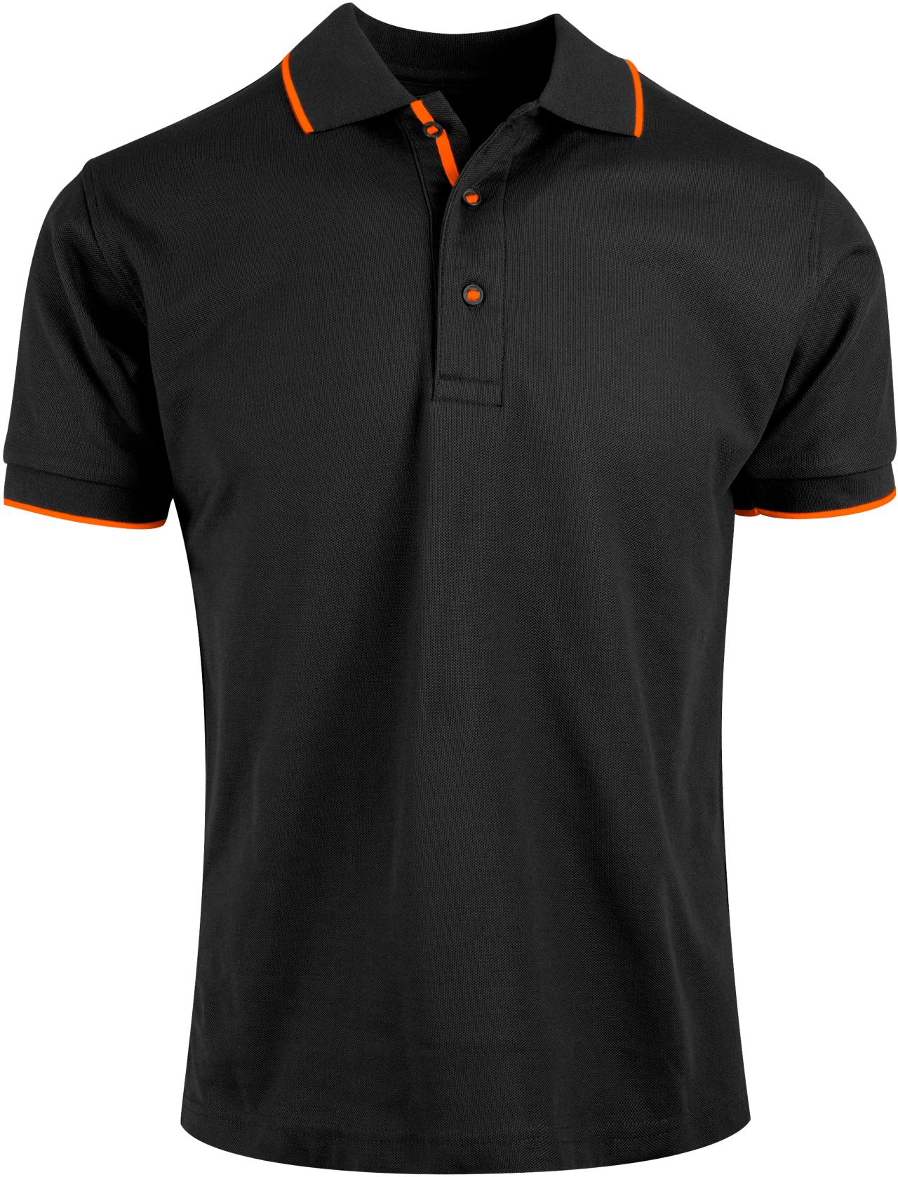 3460 Benidorm Poloshirt Sort/Orange