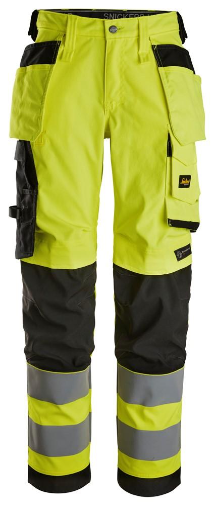6743 High-Vis Stretchbukse med hylsterlommer for dame, Klasse 2